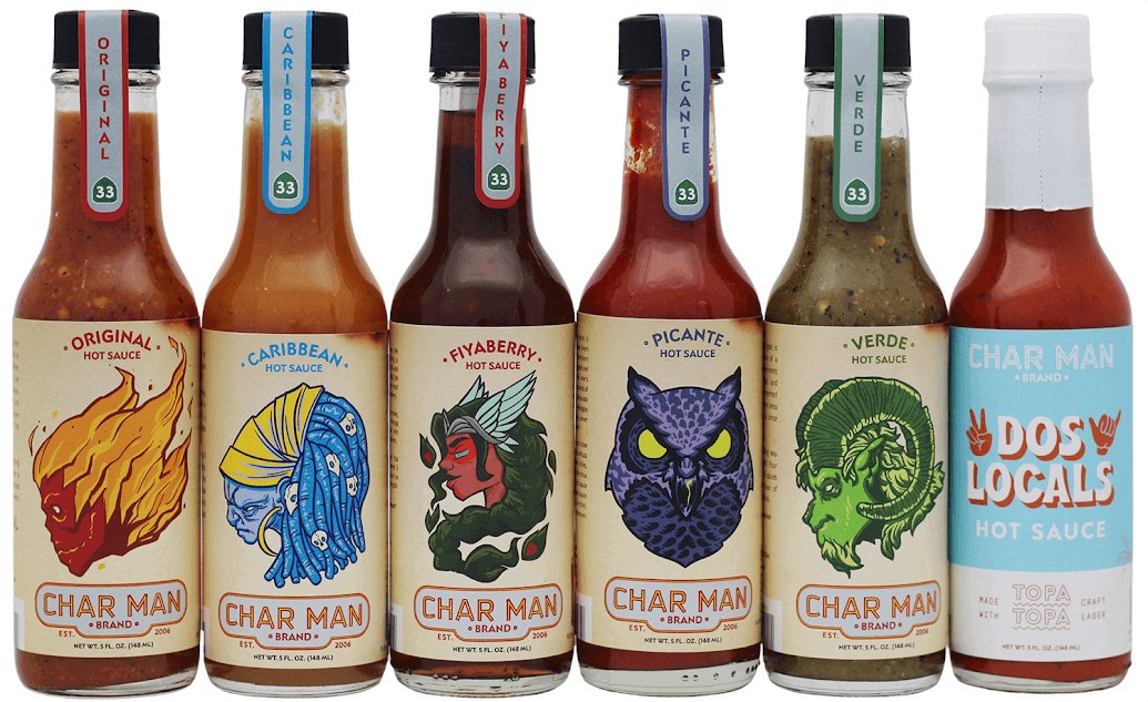 Char Man Brand 6-Pack